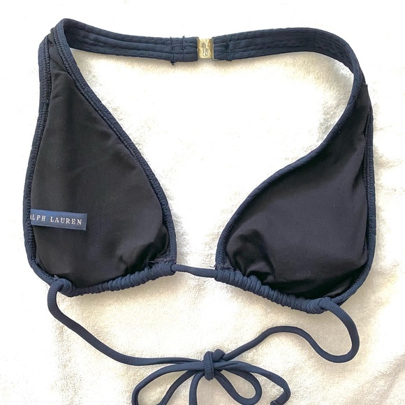 Vintage Ralph Loren navy blue bikini size small - Picture 9 of 10